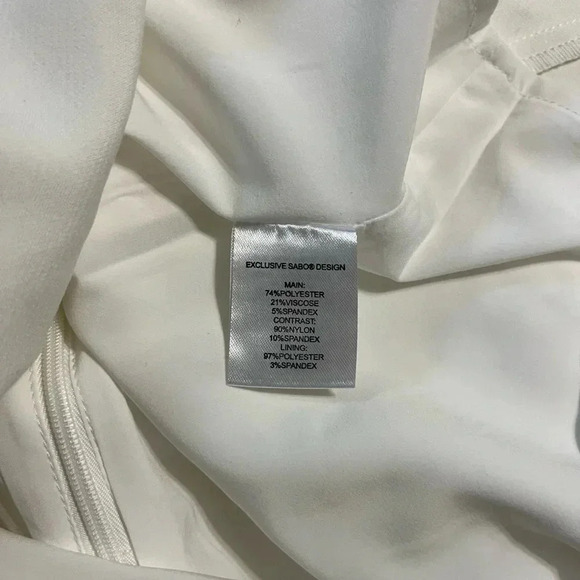 NWT Sabo Skirt Amaris White Halter Dress - Picture 9 of 9